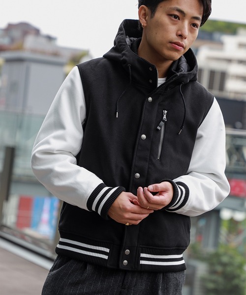 セール】【デザインをアップデート】フーディー スタジャン/Hooded