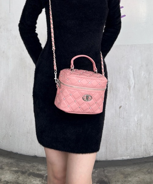 セール】【ZOZO限定！！】ラインストーンキルティングBAG（ショルダー