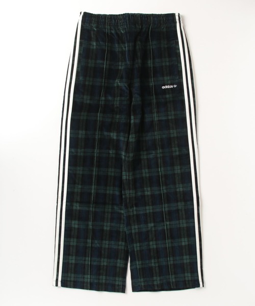 adidas（アディダス）の「コーデュロイ タータン ワイドレッグパンツ