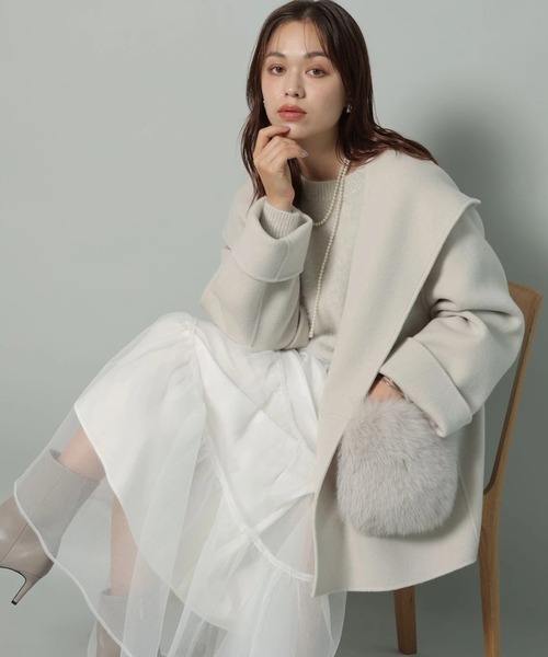 ファー付きフードリバーコート（ダウンジャケット/コート）｜Arpege