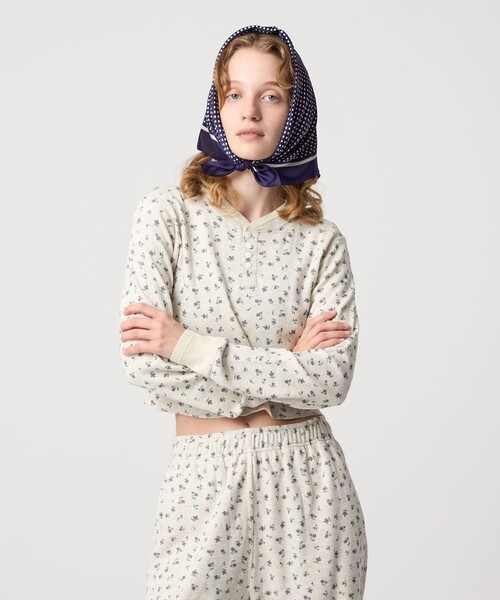 6（ロク）の「【別注】＜FAITH MILLS for 6＞THERMAL HENRY PULLOVER