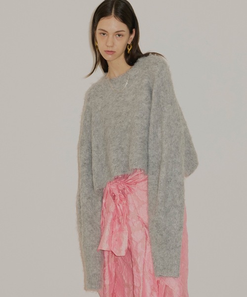 Long sleeve shaggy knit/ロングスリーブシャギーニット（ニット