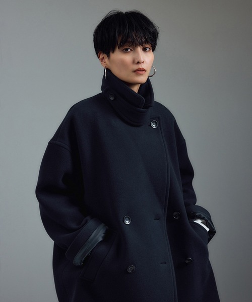 追加＞【WEB限定】MANTECOウールPコート（ピーコート）｜SALON adam et
