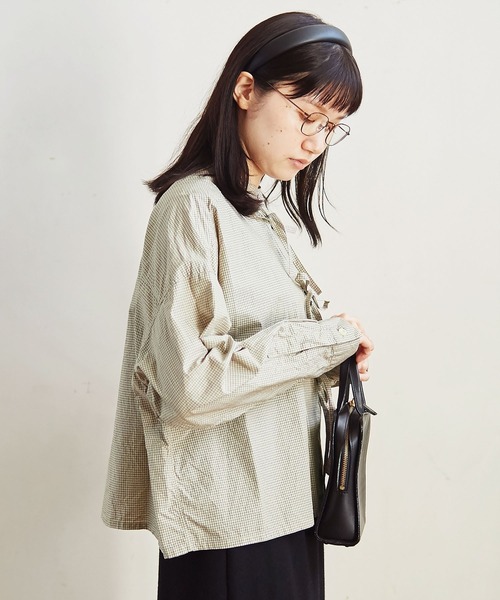 fig London（フィグロンドン）の「typewriter ribbon BL（シャツ