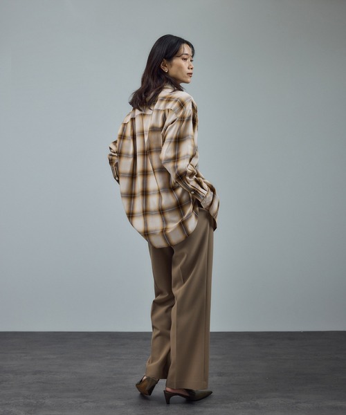 セール】Shuttlenotesオンブレチェックネクタイシャツ（シャツ