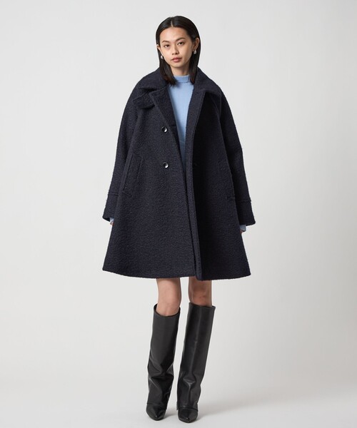 EMMEL REFINES＞EM Aライン ミディアム コート（ステンカラーコート