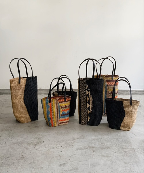 KIS Design:Abaca patch tote L（かごバッグ）｜COMMON WARE（コモン