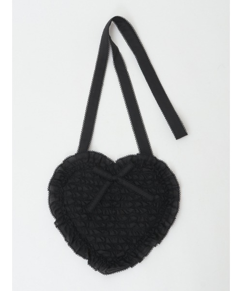 PINK HOUSE（ピンクハウス）の「ローンフリルハートポシェット