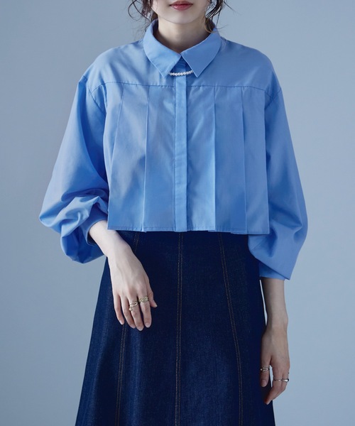 etoll.（エトル）の「タックプリーツボリュームスリーブシャツ（シャツ