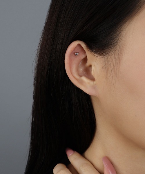 セール】【金属アレルギー対応】 ハート ポイントピアス（片耳用