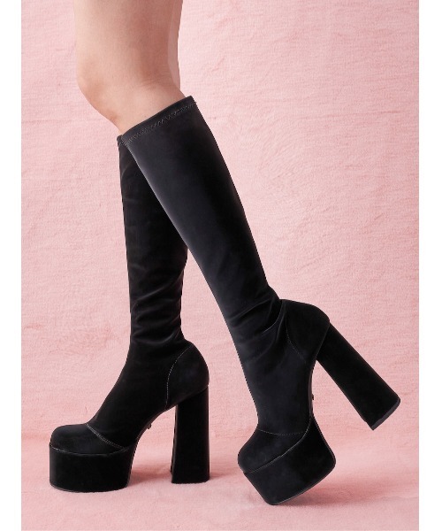 ウルトラストレッチレザーロングブーツ（ブーツ）｜Darich（ダーリッチ