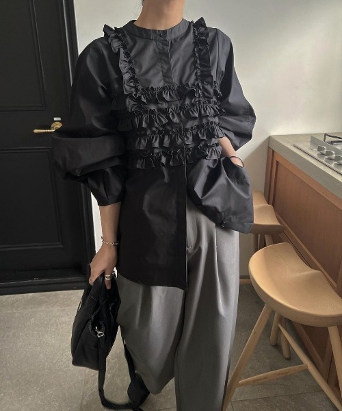 WILLFULLY（ウィルフリー）の「frill bustier layered like SH（シャツ