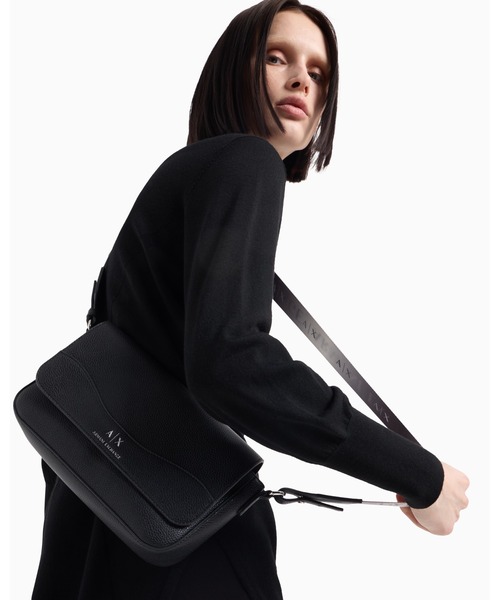 A|X アルマーニ エクスチェンジ】A|Xロゴ フラップミニショルダー