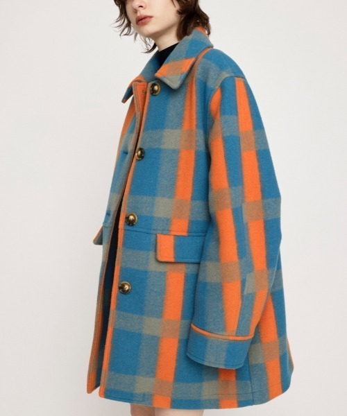 セール】WOOL BLEND OVER MIDI COAT ウールブレンド オーバー ミディ