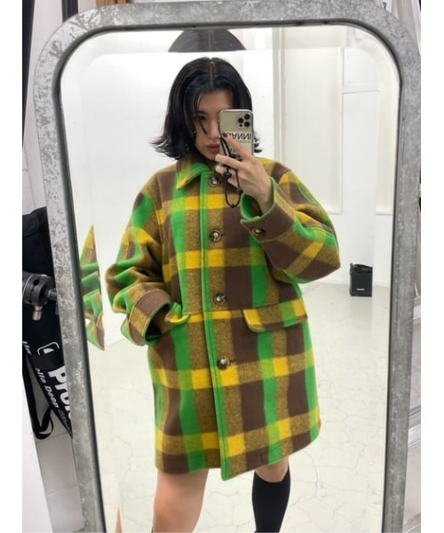 セール】WOOL BLEND OVER MIDI COAT ウールブレンド オーバー ミディ