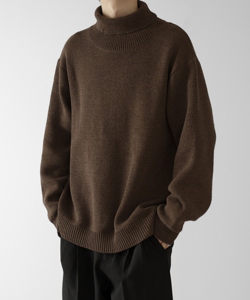 RUUBON】 relax turtle neck knit / リラックス タートルネック ニット