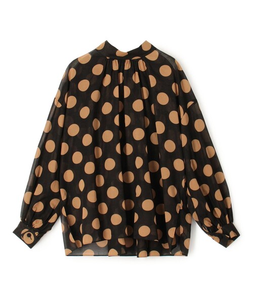 イヴェールドットプリント バックリボンブラウス（シャツ/ブラウス