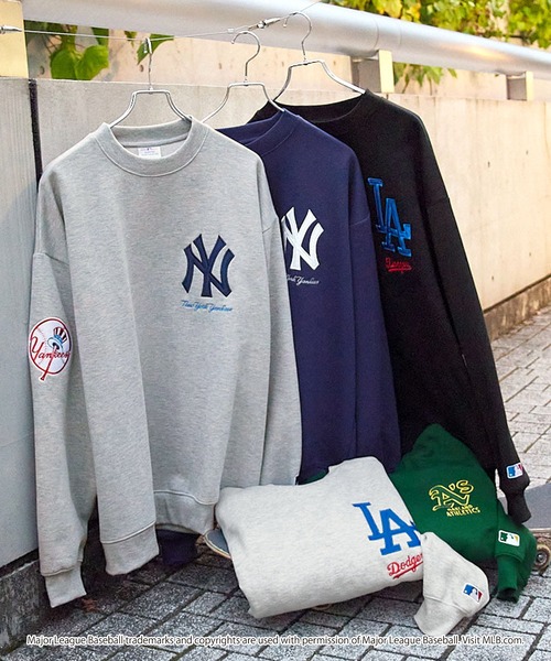 MLB/メジャーリーグベースボール 別注 ワッペン刺繍 ビッグシルエット