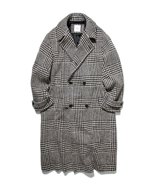 WOOL×SILK TWEED DOUBLE COAT/ウールシルク混ツイードダブルチェスター