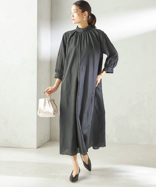 Rene 長袖 ボータイ ワンピース 36 Rene（ルネ） 長袖ワンピース 36