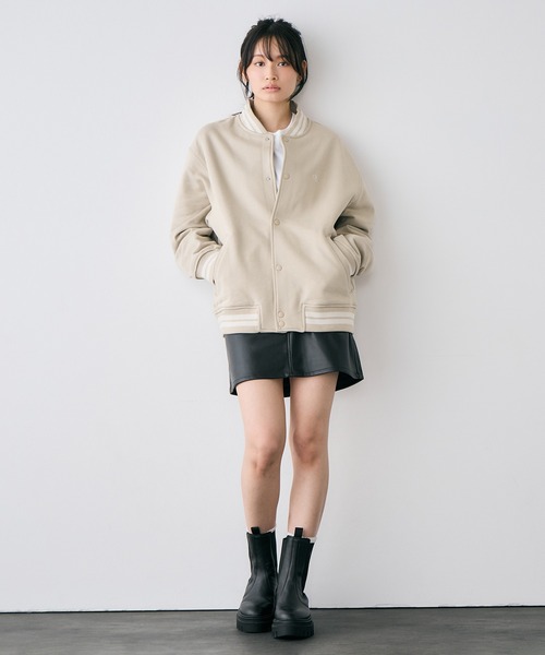 セール】ジャケット - バーシティボンバージャケット（スタジャン