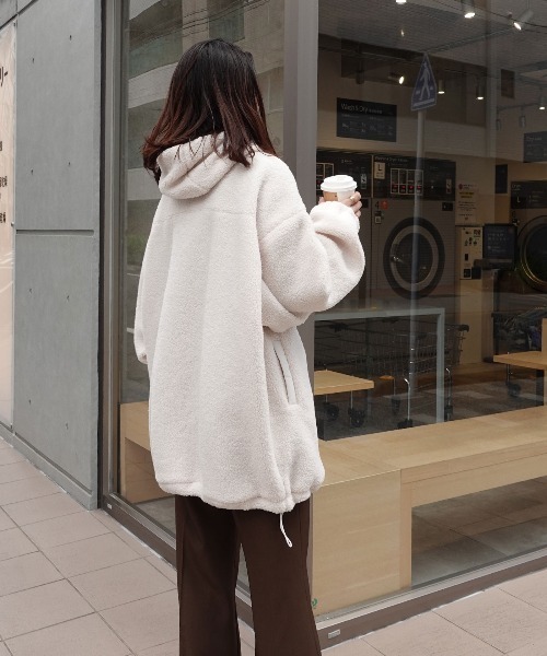 セール】ボアビッグシルエットフードブルゾン（ブルゾン）｜CORNERS