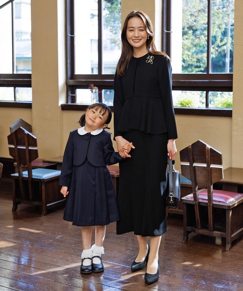 kaene】【喪服】ブラックワンピース/礼服/卒業式（卒園式）入学式