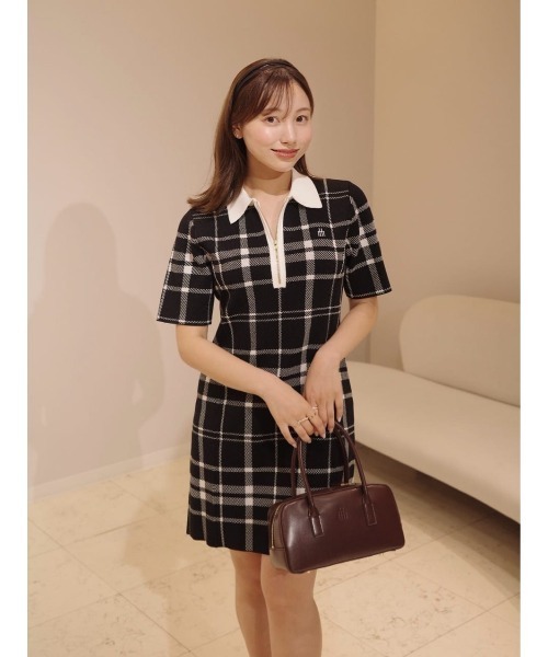 Her lip to（ハーリップトゥー）の「Trois Logo Knit Mini Dress