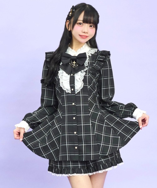 アクセサリーリボンレースフリルセットアップ（セットアップ）｜Secret