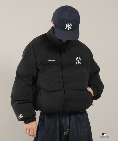 セール】Perushu × MLB コラボ中綿スタンドネックブルゾン（ブルゾン