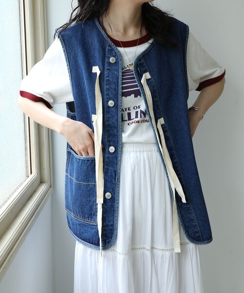 FREAK'S STORE（フリークスストア）の「リボン付きベスト（ベスト