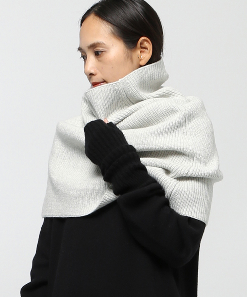 AP STUDIO（エーピーストゥディオ）の「リブニットケープ（マフラー