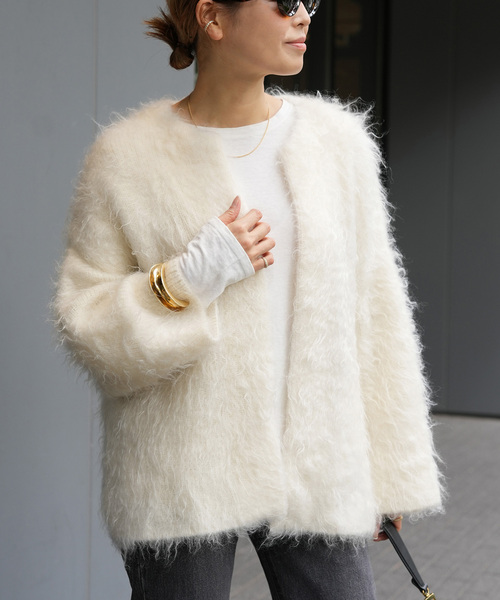 セール】PORTMIX クルーネック カーディガン（カーディガン/ボレロ