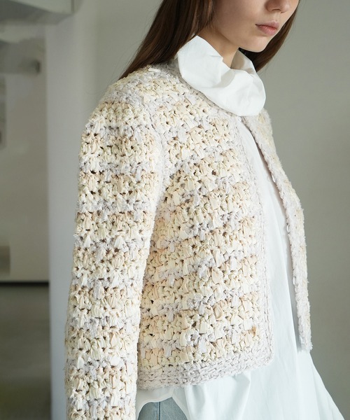 セール】VINTAGE TAPE HAND KNIT CARDIGAN（カーディガン/ボレロ