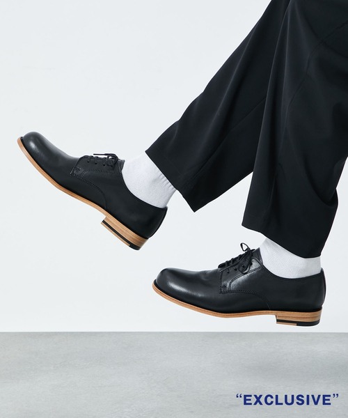 PADRONE パドローネ / STUDIOUS限定 DERBY PLAIN TOE SHOES /ダービー