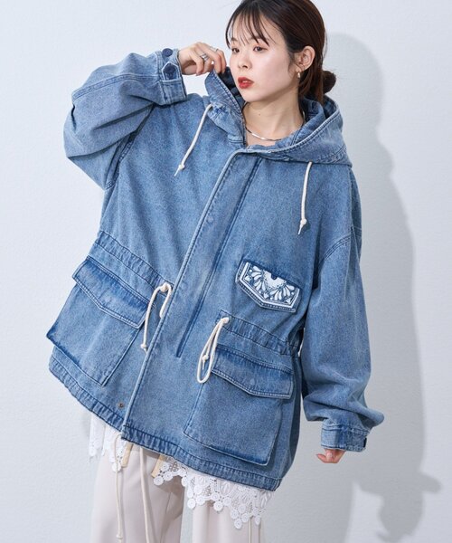 etsinta】レースベスト付モッズコート（その他アウター）｜etsinta