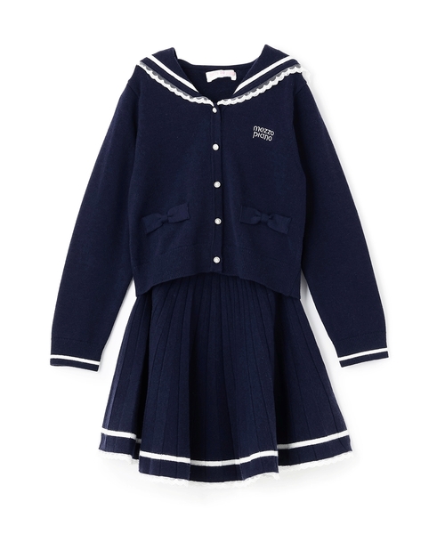 セール】セーラーニット セットアップ（セットアップ）｜mezzo piano