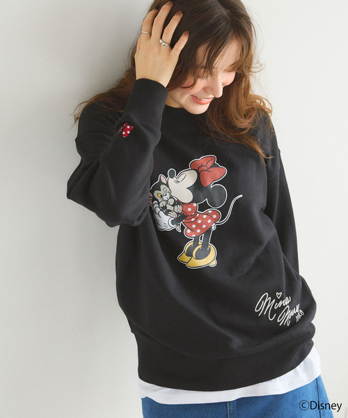 セール】【Disney/ディズニー】Minnie Mouse/ミニーマウス裏毛ドロップ