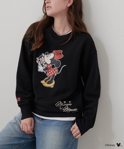 セール】【Disney/ディズニー】Minnie Mouse/ミニーマウス裏毛ドロップ