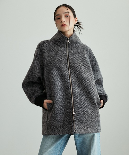 サステナブル】ツイードボンディングコーディガン（その他アウター