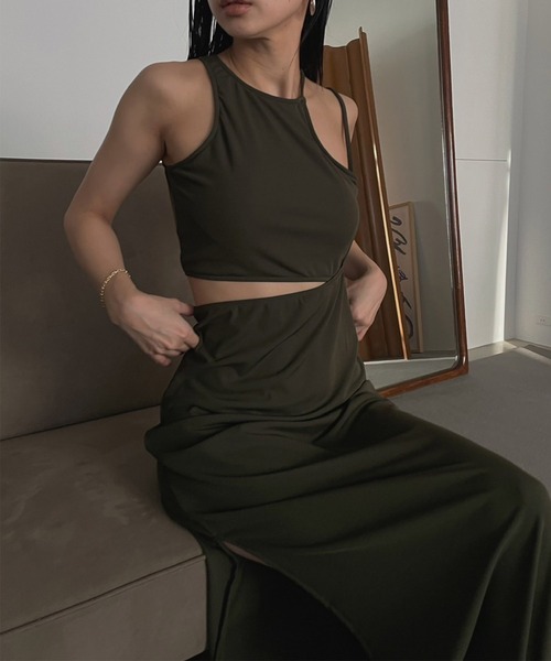 Ameri（アメリ）の「TRIO SUSPENDER SKIRT SWIM WEAR（水着）」 - WEAR