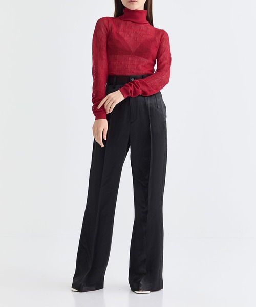 HAENGNAE/ヘンネ】KISHIMEN LOGO KNIT LEOTARD/キシメンロゴニット