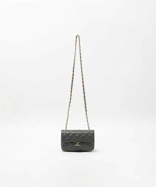 セール】＜AULENTTI＞レザー キルティング チェーン ショルダーバッグ