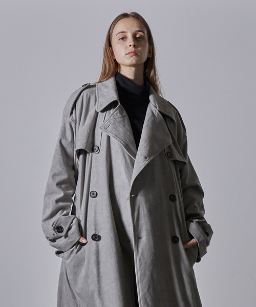 CLEL】Double Tech Fade Trench Coat/ダブルテックフェード トレンチ