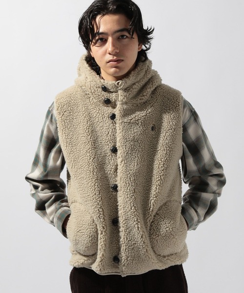 GYMPHLEX（ジムフレックス）の「【Gymphlex】フード付きボアベスト