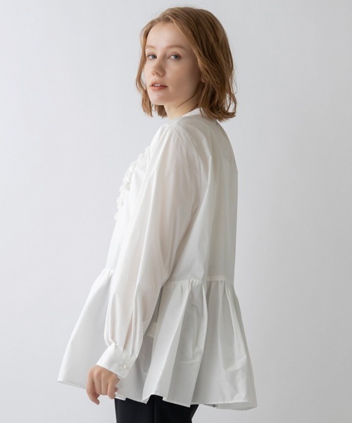 Sono（ソーノ）の「【SONO/ソーノ】ﾋﾎﾟﾎﾟﾄｩｰｽﾁｭﾆｯｸﾌﾞﾗｳｽ（シャツ