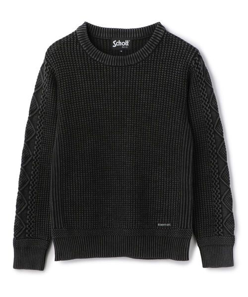 schott（ショット）の「Schott/ショット/DULL COLOR CREWNECK KNIT