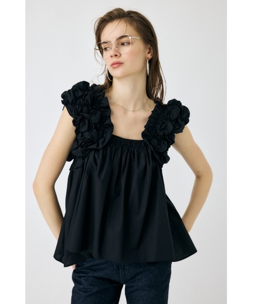 MOUSSY（マウジー）の「SHOULDER FRILLS トップス（シャツ/ブラウス