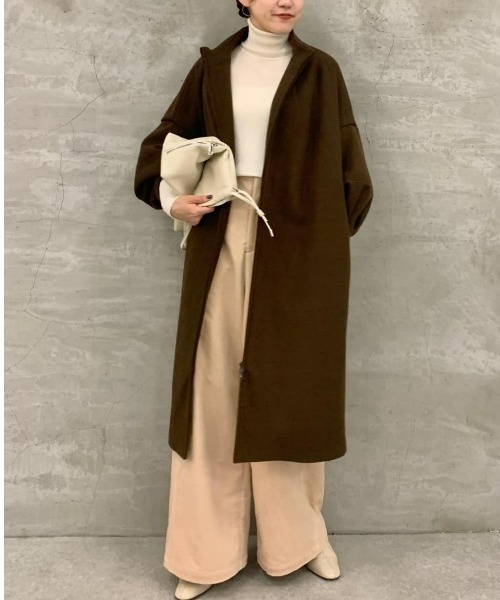 BEARDSLEY（ビアズリー）の「ウールライクジップボリュームコート：低