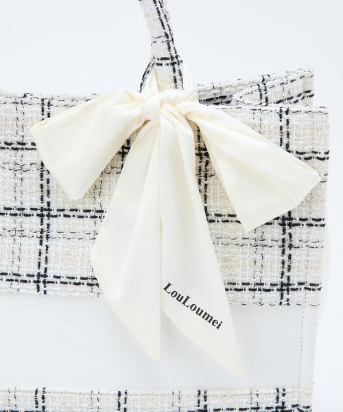 LouLoumei】WEB限定色あり/ツイードトートバッグ（トートバッグ）｜one